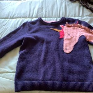 Purple unicorn sweater